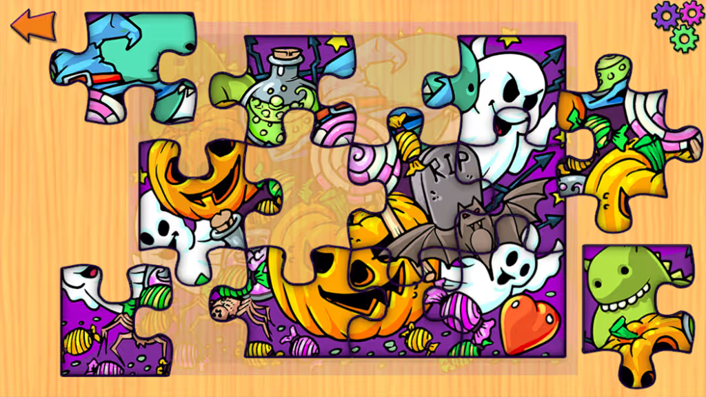 Halloween Jigsaw Puzzles - Puzzle Game for Kids & Toddlers

