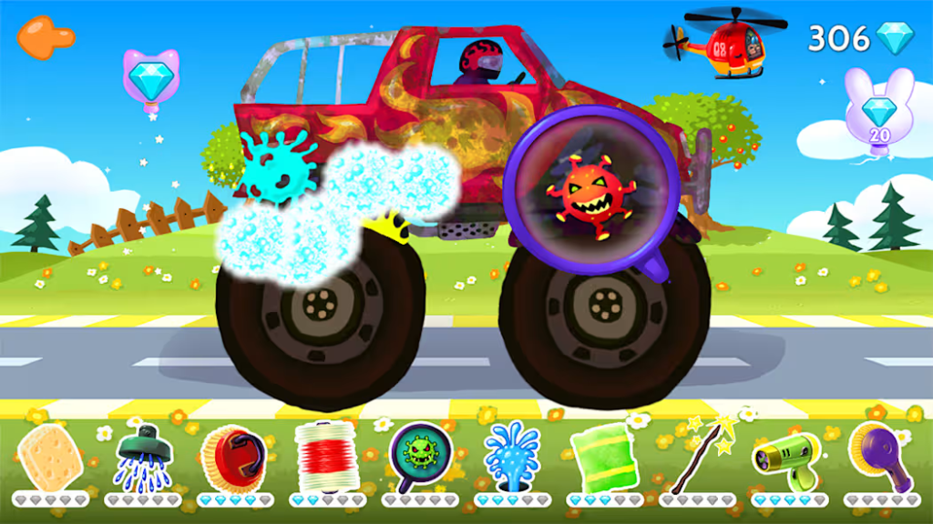Funny Car Wash - Trucks & Cars Game Garage for Kids & Toddlers
