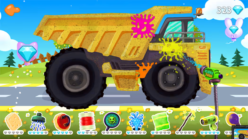 Funny Car Wash - Trucks & Cars Game Garage for Kids & Toddlers

