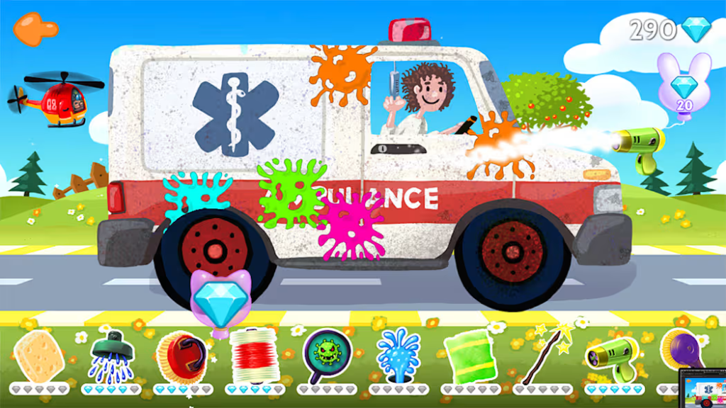 Funny Car Wash - Trucks & Cars Game Garage for Kids & Toddlers
