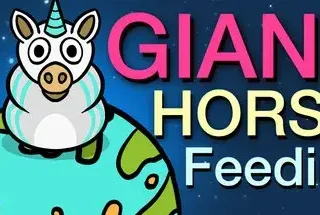 Giant Horse Feeding